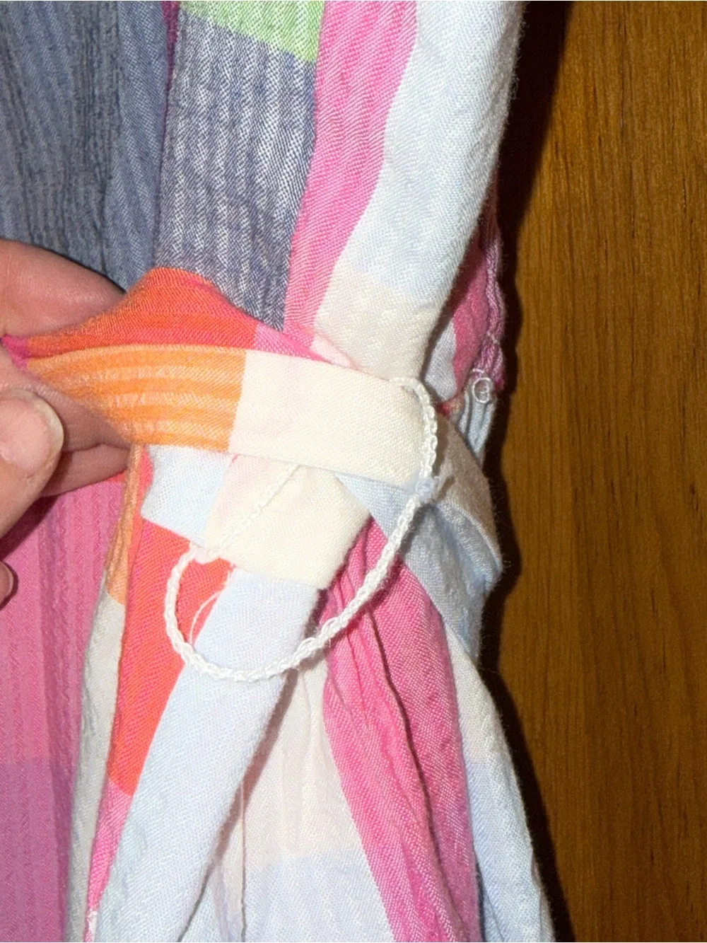 EUC Kate Spade x Target madras plaid midi dress w/tie belt worn 1x size medium - Picture 6 of 13